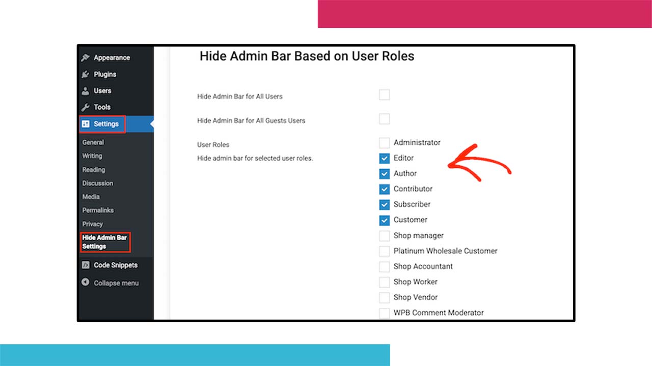 Disable WordPress Admin Bar