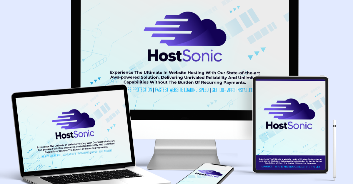 HostSonic 2.0 web hosting dashboard screenshot