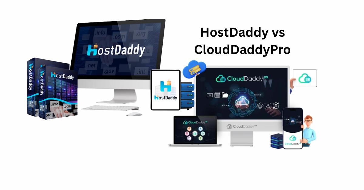 HostDaddy vs CloudDaddyPro dashboard comparison