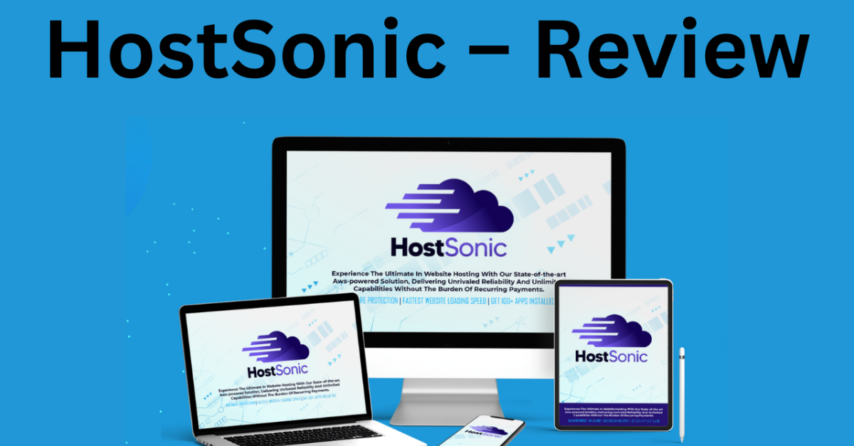 HostSonic Hosting Platform Dashboard Screenshot