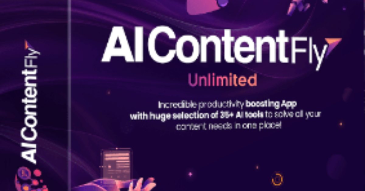 AI ContentFly interface with content templates and GPT‑4 icon