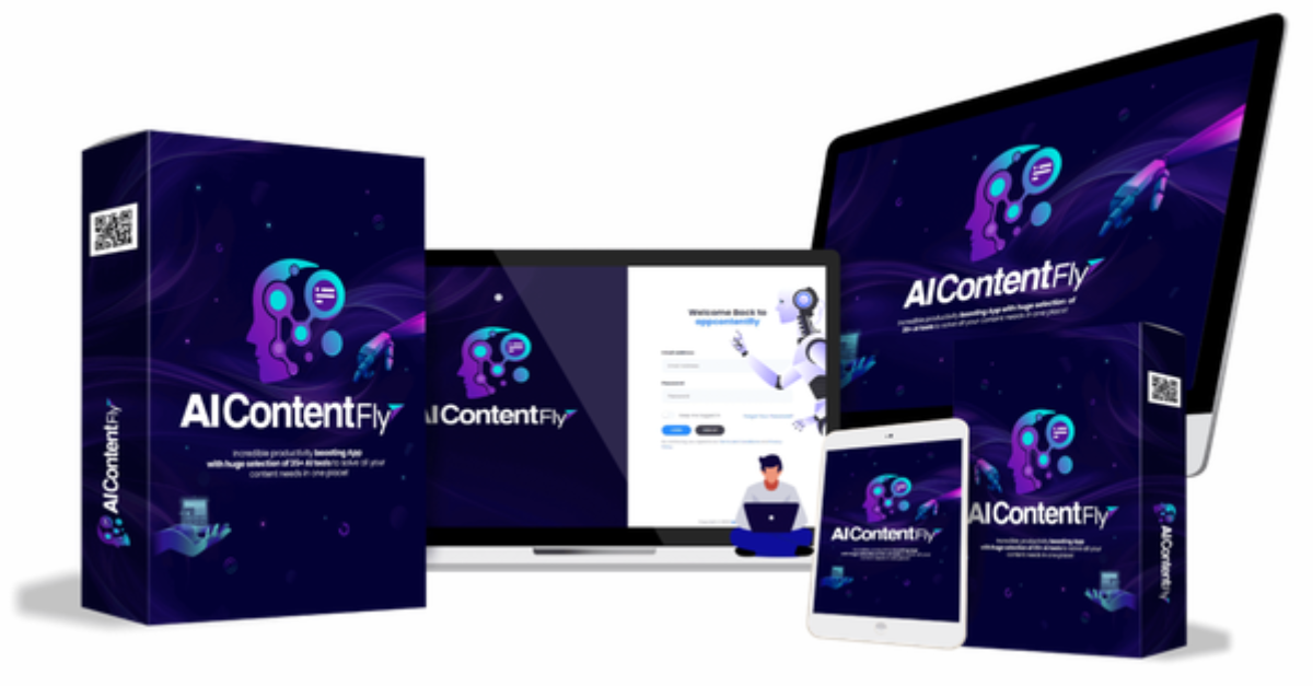 AI ContentFly dashboard showing content templates
