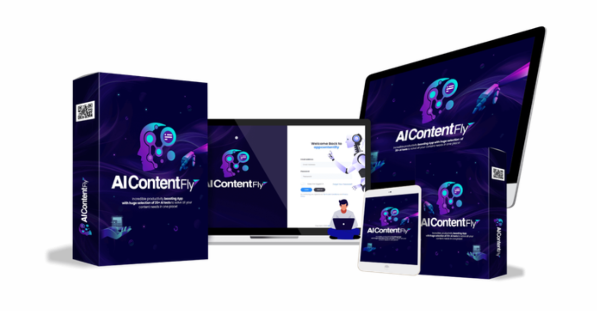 AI Content Fly dashboard with content templates