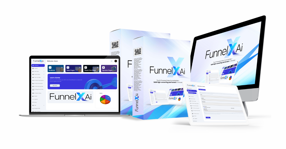 FunnelXAi dashboard creating an AI-powered funnel
