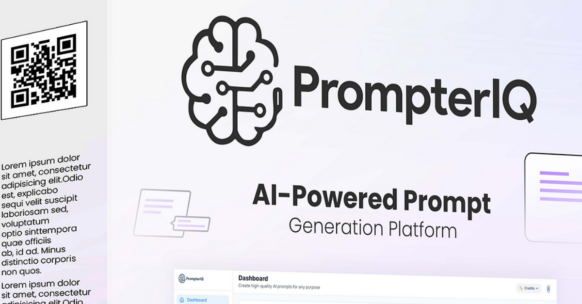 PrompterIQ prompt builder interface connected to ChatGPT and Midjourney